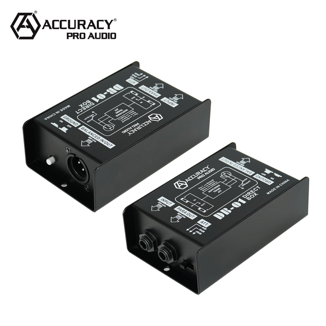 [CN Stock]Accuracy Pro Audio DB-01 Direct Box DI Professional Passive Audio DI Box