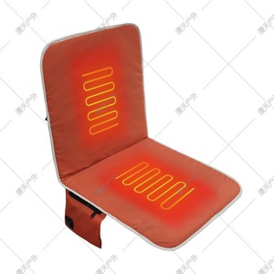 Cojín de Asiento Calefactable con Control de Temperatura USB, Plegable para Camping y Uso en Exteriores, Color Naranja, 100% Poliéster, Tamaño Individual - Product Image 1