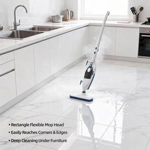Nettoyeur vapeur électrique sans fil compact et léger, forme rectangulaire, puissant, 1500W haute performance - Product Image 3