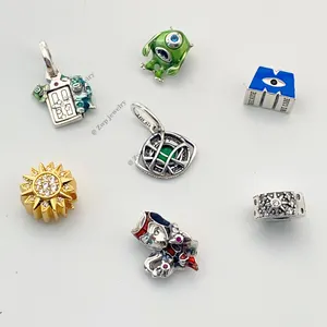 2023 New Arrival 925 Sterling Silver Monster INC Charms Marvel Charm Collection Fit Pan dora Bracelet DIY Jewelry