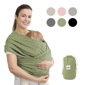 Écharpe de <span class=keywords><strong>portage</strong></span> bébé en coton réglable, légère et douce, pour nourrissons, porte-bébé ergonomique pour nouveau-nés - Product Image 1