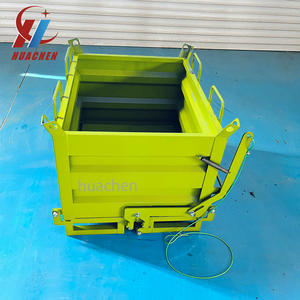 Заводская оптовая продажа, 6 ярдов с открытым верхом из углеродистой стали, для утилизации отходов, самосливной стальной бункер, контейнер для утилизации отходов - Product Image 2