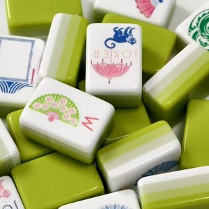 Jeu de Mahjong Américain en Acrylique – Ensemble de Divertissement Durable et Portable avec Tuiles de Luxe pour le Plaisir à Domicile – Tuiles de Mahjong Américain de Luxe - Product Image 1