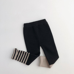 Leggings en laine tricotée pour enfants, automne et hiver, tricot élastique, pantalon de mode pour bébé - Product Image 4
