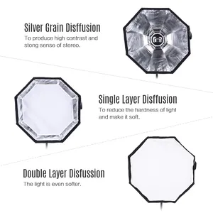 Triopo KS2-55 xách tay Bowens núi cho <span class=keywords><strong>Softbox</strong></span> bát giác ô 55cm ngoài trời cho <span class=keywords><strong>Softbox</strong></span> - Product Image 4