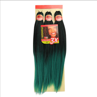 Ekstensi Rambut Afrika, Rambut Kepang Ekspresi, Kepang Ombre, Kepang Mudah, Rambut Sintetis Pre-Stretched