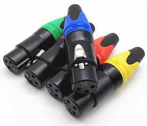 <strong>Colorful</strong> Conector Xlr 3 Pin Dmx Hembra <strong>Red</strong> Orange Green Blue Yellow 3pin Xlr Macho 3p <strong>Connector</strong> - Product Image 2