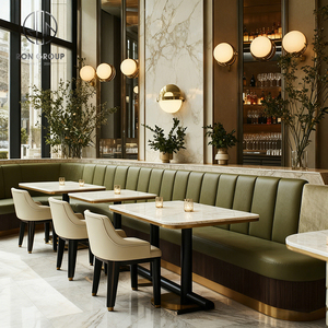 Muebles Modernos para Cafetería y Restaurante: Mesa Cuadrada de Piedra Sinterizada, Sillas, Sofá, Bancos y Asientos para Uso <span class=keywords><strong>en</strong></span> Hostelería - Product Image 1