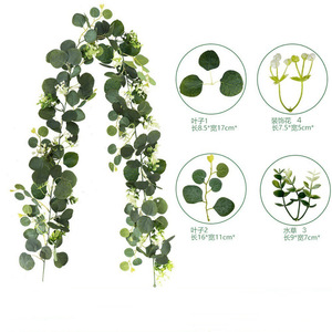 Yuyixian Artificial Eucalyptus Vine 1.8M Greenery For Home Wedding Decor - Product Image 4