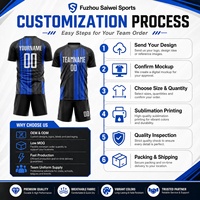 Camiseta de Fútbol Personalizada con Nombre de Equipo, Sublimación Completa, Ropa Deportiva de Secado Rápido