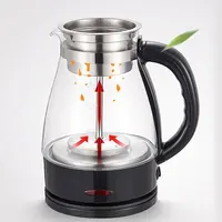 חשמלי תה קומקום יוצקים מעל קומקום מים קומקום חשמלי זכוכית קומקום, נשלף תה Infuser