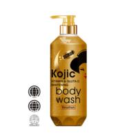 Gel Douche Exfoliant ROUSHUN Éclaircissant Acide Kojique Gluta-C, Lavant Corporel Blanchissant