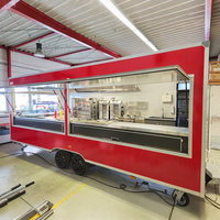 Remolque de Comida Móvil Personalizado Estándar de la UE, Camión de Comida de Grado Comercial con Equipamiento de Cocina Completo, Remolques de Comida Móviles
