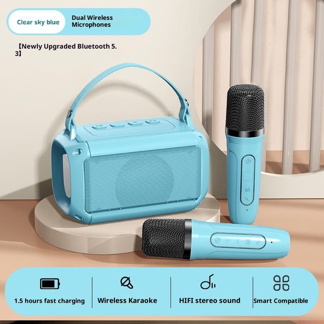 T33 RGB 5W Wireless 5.0 2.1 Channel 100Hz-20kHz Outdoor Home Theatre Speaker System Built-in Mic Phone Function Battery Memory