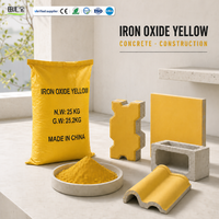 Bubuk Pigmen Besi Oksida Kuning 4960 untuk Paving Beton, Tahan Panas hingga 800C, Fe2O3 86% Min, Pasokan Massal