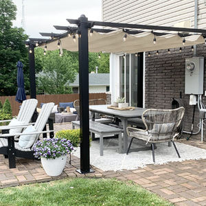 <span class=keywords><strong>2</strong></span>-20% de descuento China Gazebo Factory Modern Garden Building Gazebo Aluminio Retráctil Bioclimática Pérgola 3x3m - Product Image 5