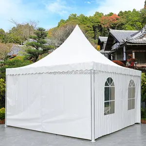 Large Factory direct price pagoda canopy tent with waterproof pvc gazebo material for garden shade events sun and rain protect