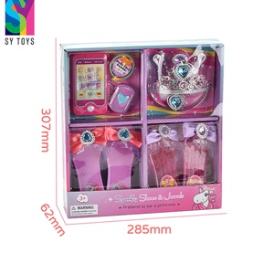 SY Beautiful principessa Playhouse per bambini corona collana scarpe gioielli combinazione di <span class=keywords><strong>trucco</strong></span> in plastica <span class=keywords><strong>Set</strong></span> per il gioco delle ragazze giocattoli - Product Image 6
