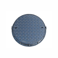 EN124 DCI ductile fonderie fonte GGG-50 couverture de trou d'homme avec peinture Au Bitume