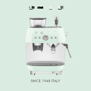 Machine à café expresso rétro de style italien avec jauge intégrée, mousseur à lait, pour barista à domicile, modèle EGF03 - Product Image 5