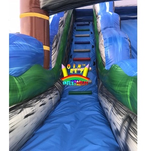 Orient <strong>Inflatables</strong> Blue Crush <strong>Inflatable</strong> Curvy Water <strong>Dry</strong> <strong>Slide</strong> With Pool - Product Image 6