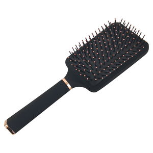 Spazzola per Capelli con Cuscinetto Quadrato Grande, Personalizzabile con Logo, Finitura Opaca Nera, Morbida al Tatto, per Salone di Bellezza, Vendita all'Ingrosso - Product Image 5