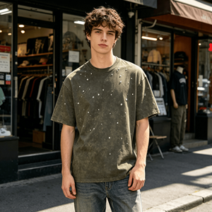 Camiseta de Algodón 100% Personalizada de Alta Calidad para Hombre, 230 g/m², Peso Pesado, Talla Grande, Lisa, para Impresión - Product Image 3