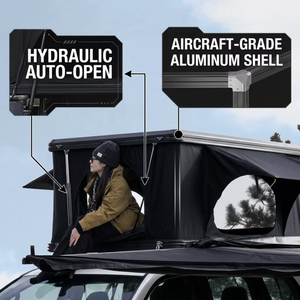Tente de toit rigide ultra-mince 20 cm à double <span class=keywords><strong>couche</strong></span>, ouverture rapide verticale en aluminium, quatre saisons, 2-3 personnes, 4000 mm pour voiture - Product Image 3