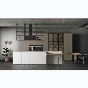 Hiện đại có độ bóng cao màu gương bóng cửa tủ bếp tủ ý tưởng với đảo - Product Image 6