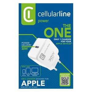 Cargador USB Tipo-C THE ONE 30W Power Delivery Blanco ACHIPHUSBCPD30WW - Product Image 2