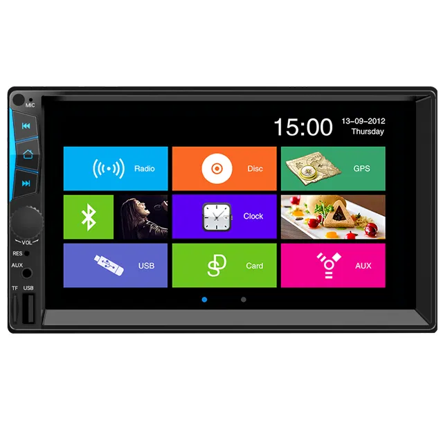 New Arrival Universal USB/SD/AUX-IN Touch Screen car sound system full set car radio video player 7 inch car mp5 player