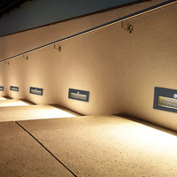 Lampes d'escalier encastrées intelligentes à détecteur de mouvement, étanches IP65, pour extérieur et intérieur, éclairage mural LED pour escalier latéral