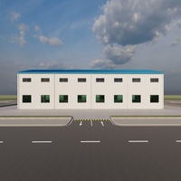 Structure de bâtiment en acier Q235/Q355 à installation rapide, entrepôt industriel préfabriqué moderne, atelier, usine certifiée ISO
