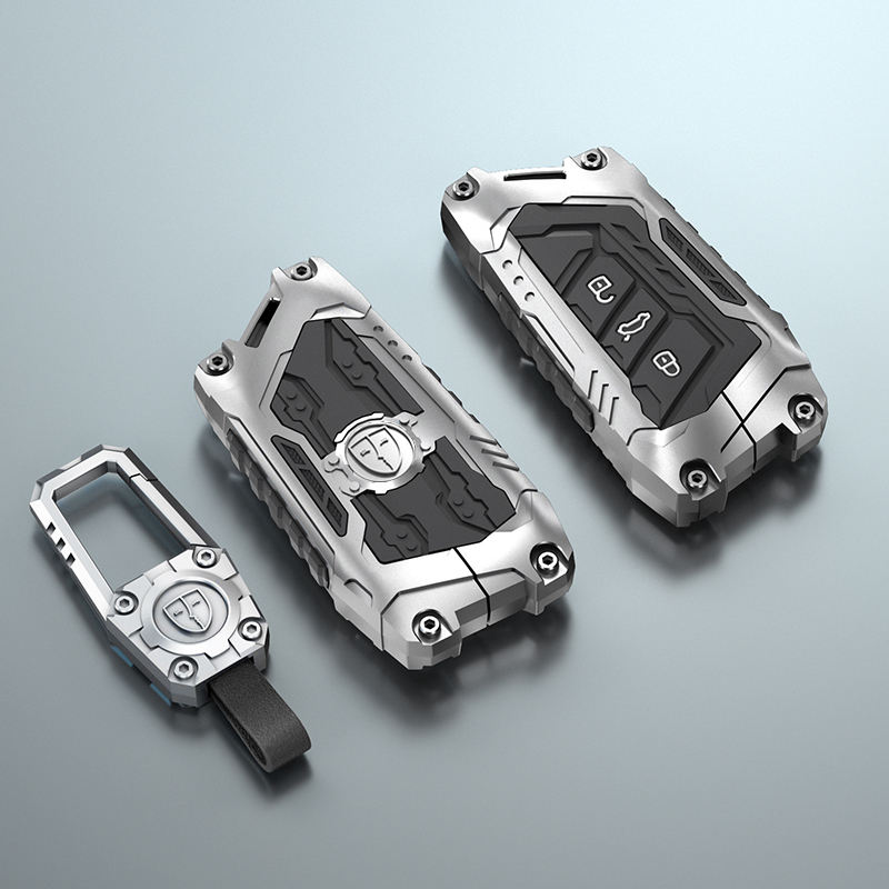 D plata 3B-T y llavero de metal