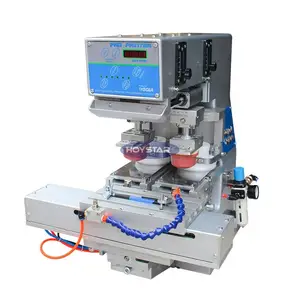 Máquina de impresión de tampografía con almohadilla de 2 colores de escritorio