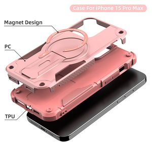 2025 Nueva funda protectora híbrida <span class=keywords><strong>2</strong></span> en 1 de tendencia para iPhone 17 Pro Max, funda impermeable con soporte de carga inalámbrica para iPhone 14 13 - Product Image 3