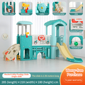 Scivolo per Bambini con Tunnel e Casetta in Plastica, Attrezzatura da Gioco per Interni, Ideale per <span class=keywords><strong>Parchi</strong></span> Giochi al Chiuso e Altri <span class=keywords><strong>Parchi</strong></span> <span class=keywords><strong>Divertimento</strong></span> - Product Image 3