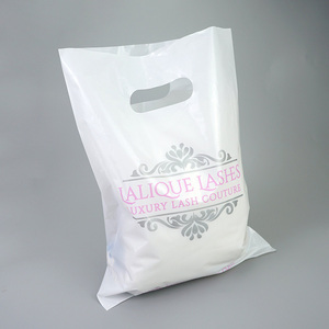 Custom Wholesale Cheap <strong>Personalised</strong> Large Gift Plastic Foldable <strong>Bags</strong> <strong>PE</strong> Reusable Die Cut Handle Shopping <strong>Bag</strong> With logo - Product Image 6