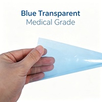 Film de Stérilisation pour Clinique Dentaire 5.2s CPP PET Bleu Transparent CE MDR ISO Matière Première en Gros Papier de Dialyse 60gsm