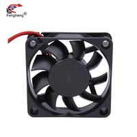 60mm DC Brushless 2-Pin Axial Fan Roulement à billes 5V/12V/24V Booster Ventilateur de refroidissement 6015 60X60X15mm Plastique Restaurants Hôtels OEM