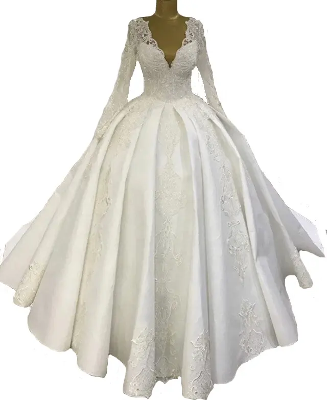ruched wedding gown
