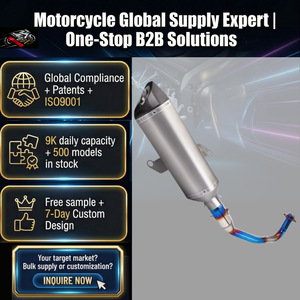 New Universal Motorcycle Exhaust System Escape Front Link Pipe Modified Carbon Fiber Tip Muffler <strong>Forza350</strong> - Product Image 1