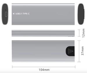 M.2 2 Trong <span class=keywords><strong>1</strong></span> Nvme Ngff Giao Thức Kép Di Động Hộp Đĩa Cứng <span class=keywords><strong>USB</strong></span> 3.<span class=keywords><strong>1</strong></span> Loại C Cao Tốc Độ Bên Ngoài Trường Hợp Trạng Thái Rắn - Product Image 4
