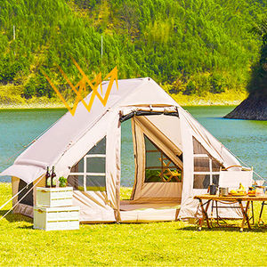 เต็นท์ครอบครัวขนาดใหญ่สำหรับตั้งแคมป์กลางแจ้ง ผ้าใบกันน้ำอ็อกซ์ฟอร์ด พร้อมคุณสมบัติเป่าลมแบบแกลมปิ้ง - Product Image 1