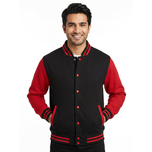 OEM personalizado hombres Premium clásico botón Vintage béisbol Letterman chaqueta Chenille bordado CollegeBaseballjacket para hombres - Product Image 1
