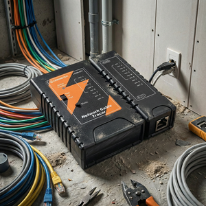 Testeur de câble réseau à extrémité unique avec protection PoE pour RJ45 RJ11, testeur Ethernet LAN pour technicien <span class=keywords><strong>informatique</strong></span>, bureau à domicile - Product Image 5