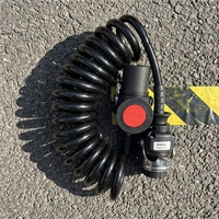 Câble de remorque robuste et flexible à 7 voies avec prise électrique ABS EBS 7 conducteurs pour tracteur et camion