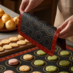 Tapetes de Silicona Transpirables de 0.7mm para Hornear Pan, Galletas de Frijoles Derretidos, Resistentes a Altas Temperaturas, para Hornear Panecillos - Product Image 1