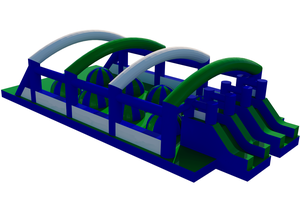 Parcours d'obstacles à gonflage humain 10K, dix unités, gonflable interactif pour adultes, arène de sport, équipe géante, défi, terrain de jeu - Product Image 5