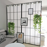 Paravent décoratif moderne et réglable en métal pour salon de beauté et spa de manucure avec cloison de séparation